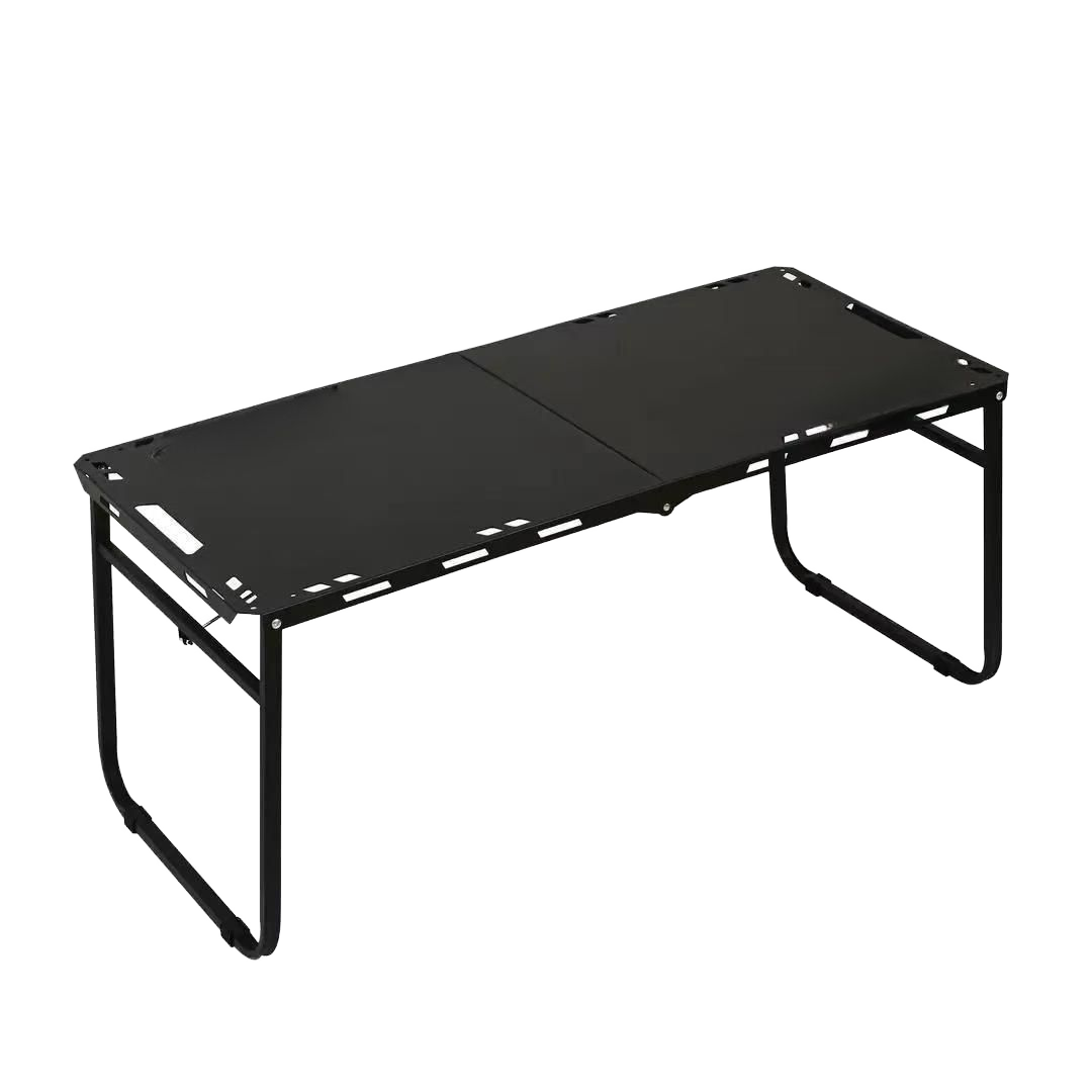 Camping Cooking Table - 折りたたみ式キャンプテーブル ポータブルメタルアウトドアテーブル コンパクトローピクニックテーブル キャンプ料理用