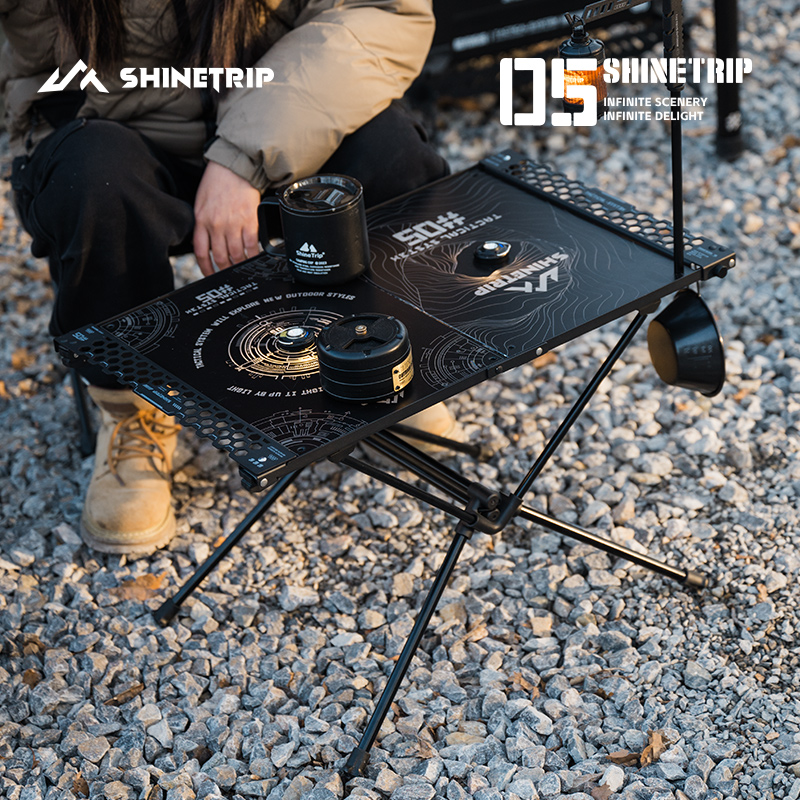 Camping Cooking Table - 多機能 IGT テーブルブラケット ShineTrip アルミニウム合金軽量戦術折りたたみ式ポータブルピクニックキャンプデスクサポート
