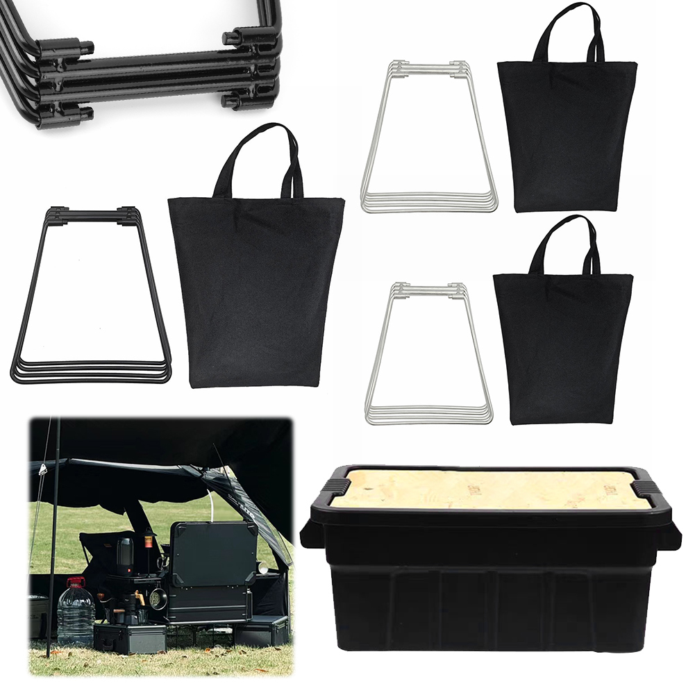キャンプ用折りたたみ式金属製スタンド、持ち運び可能な収納ボッ - Camping Cooking Organizer のレビューと価格
