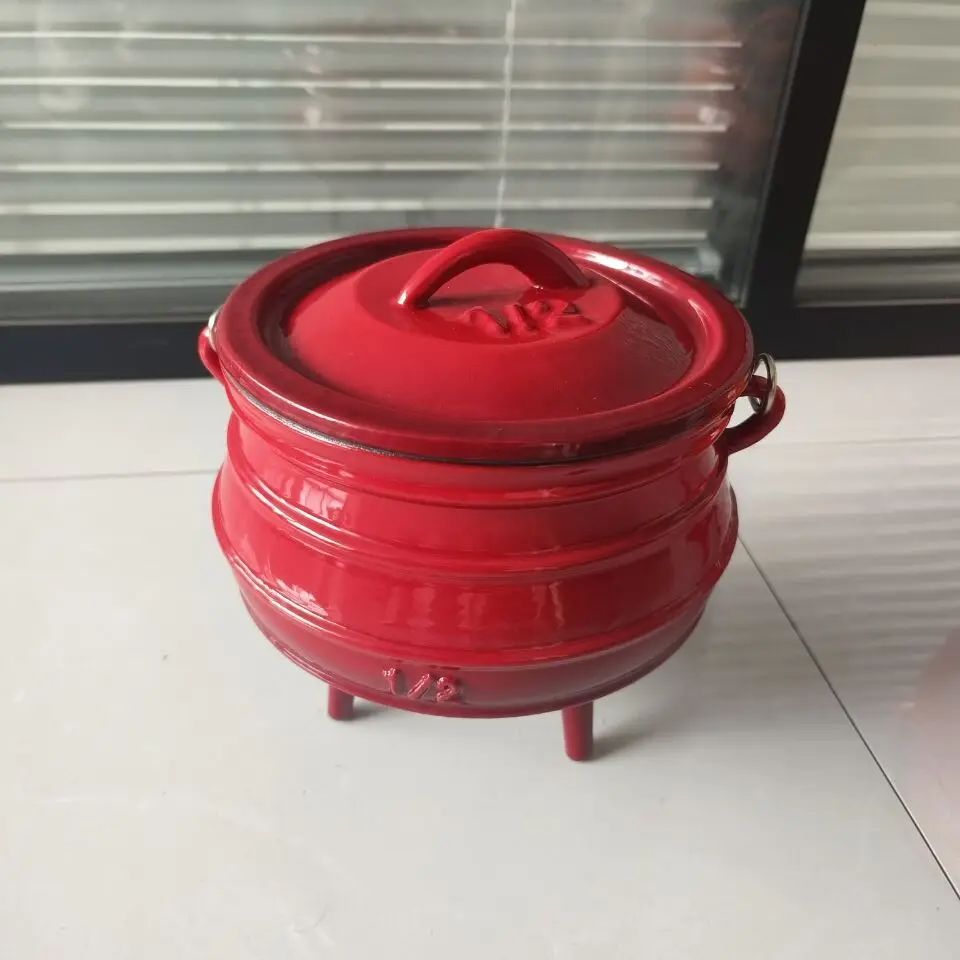 1/2 #   鋳鉄ホーロー製ダッチオーブン、三脚付き大釜、 - Camp Dutch Oven Cast のレビューと価格