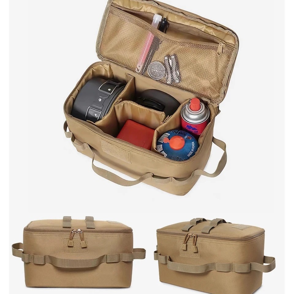 屋外キャンプ用ガスタンク収納バッグ 大容量 グラウンドネイル - Camping Cooking Organizer のレビューと価格