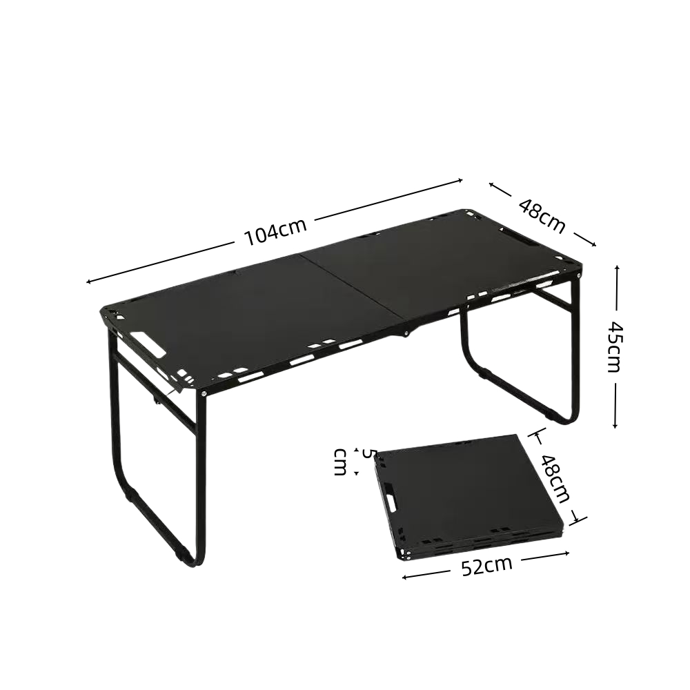 折りたたみ式キャンプテーブル ポータブルメタルアウトドアテー - Camping Cooking Table のレビューと価格