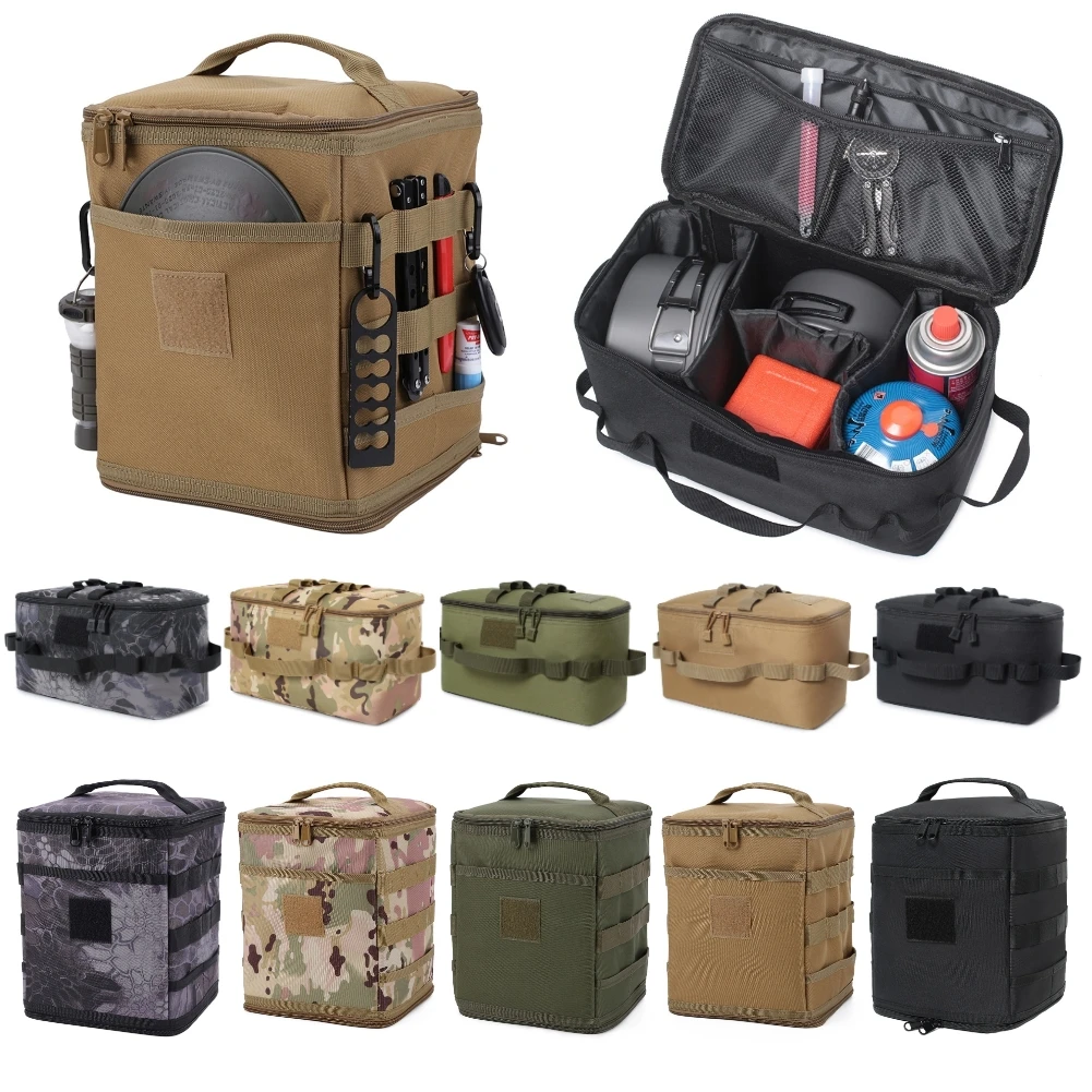戦術的なポーチキャンプ収納袋調理器具オーガナイザーポータブル - Camping Cooking Organizer のレビューと価格