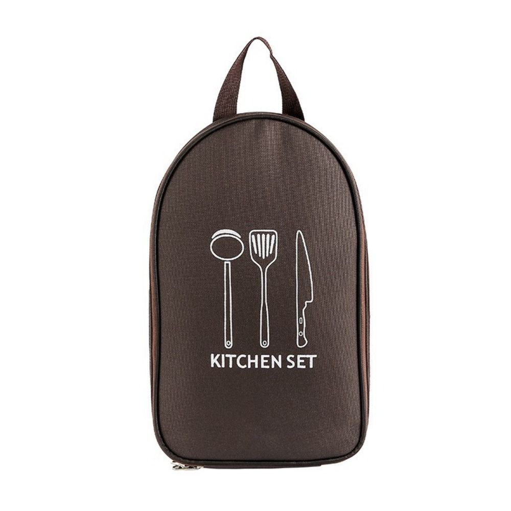 大容量のキャンプ用調理器具バッグ。食器や調理器具を収納できる - Camping Cooking Container のレビューと価格