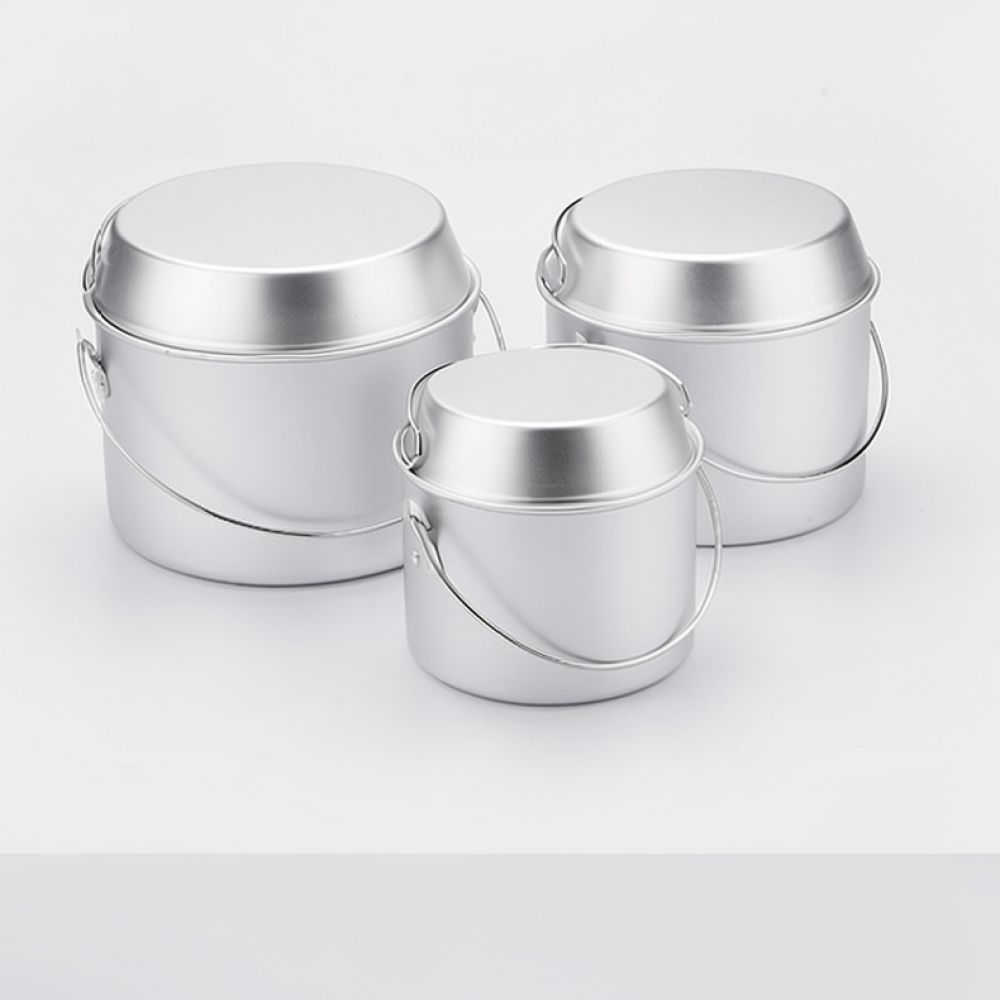 アウトドア用アルミ製調理器具セット。スタックキャンプ、携帯用 - Camping Cooking Dining Set のレビューと価格